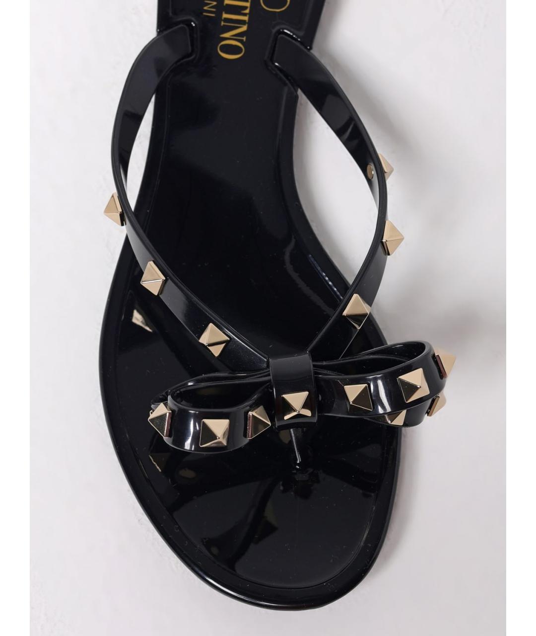 VALENTINO Черные шлепанцы, фото 4