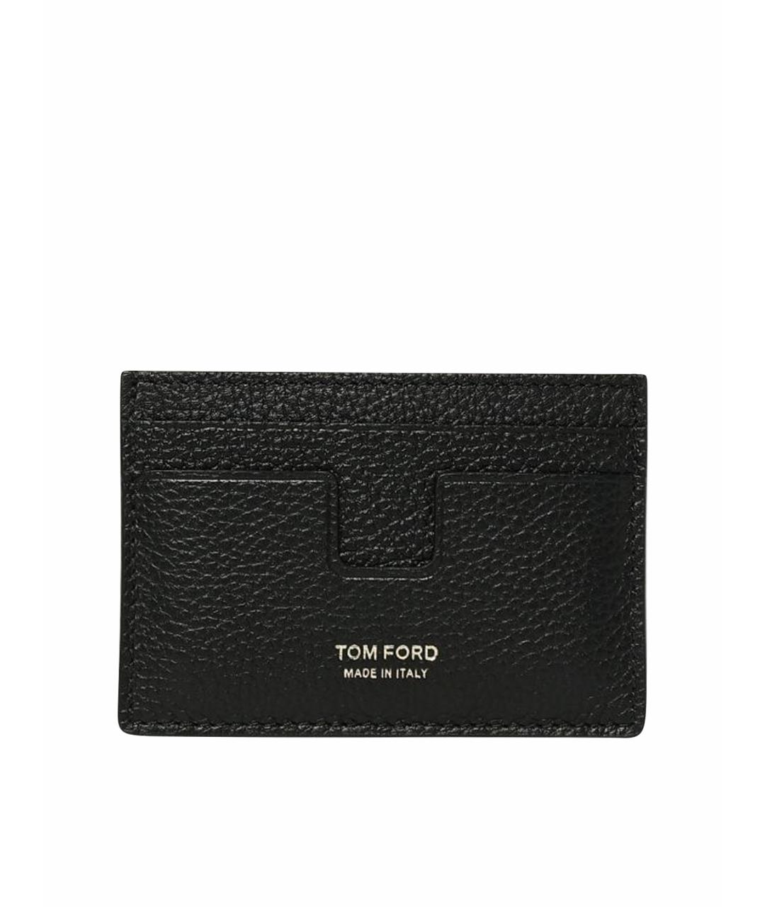TOM FORD Черный кожаный кардхолдер, фото 1