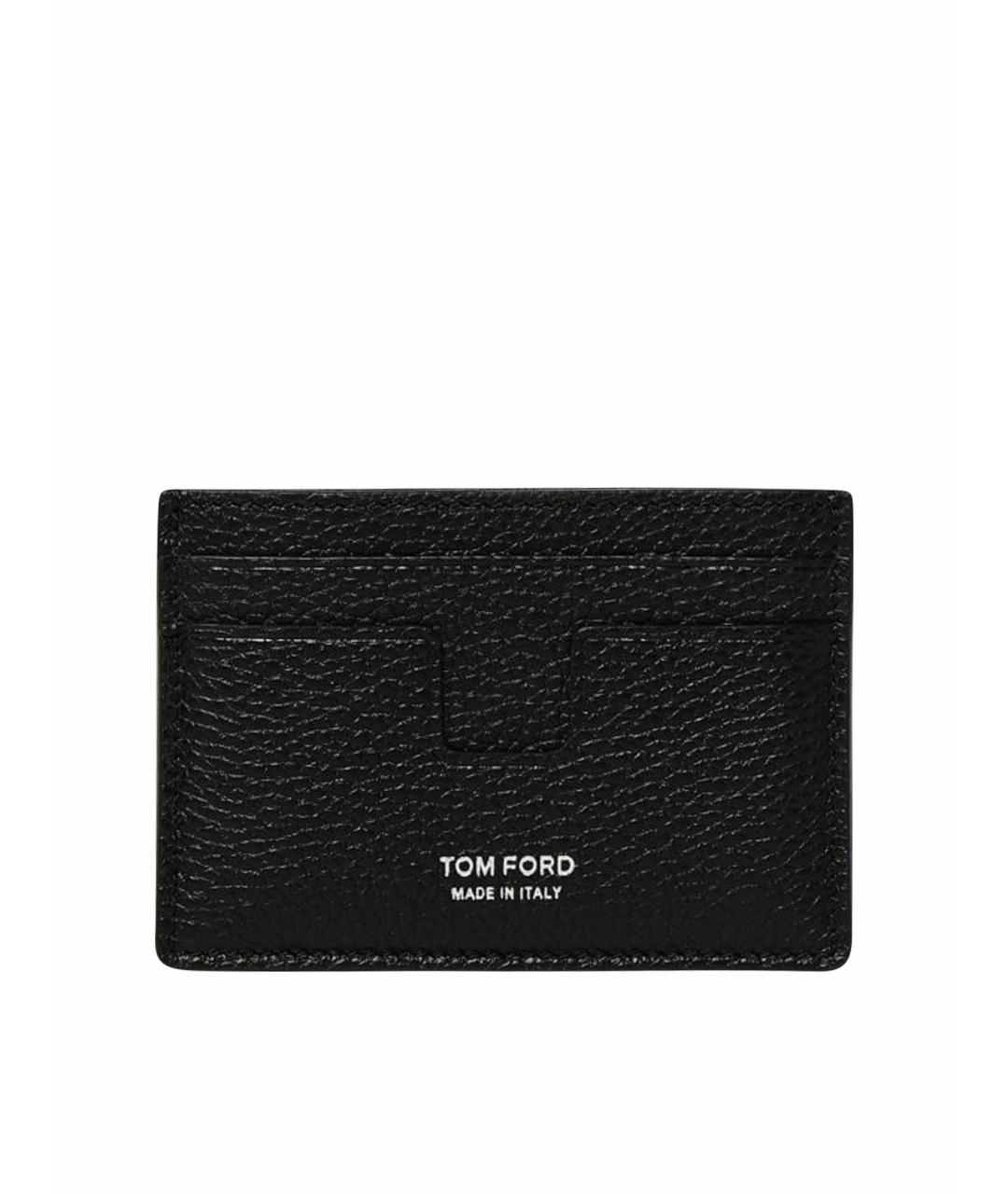 TOM FORD Черный кожаный кардхолдер, фото 1