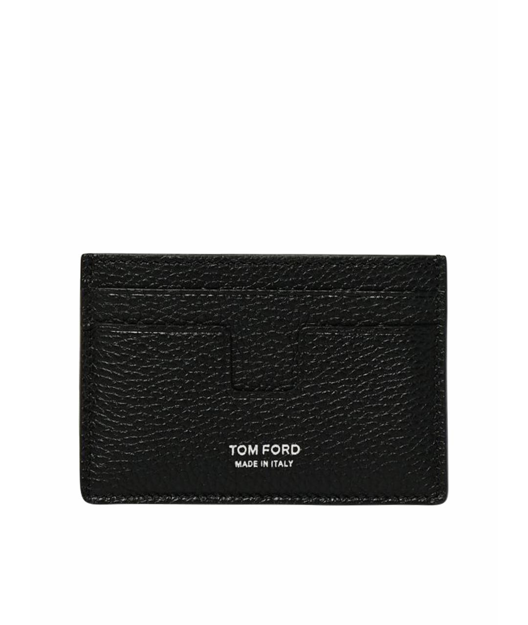 TOM FORD Черный кожаный кардхолдер, фото 3