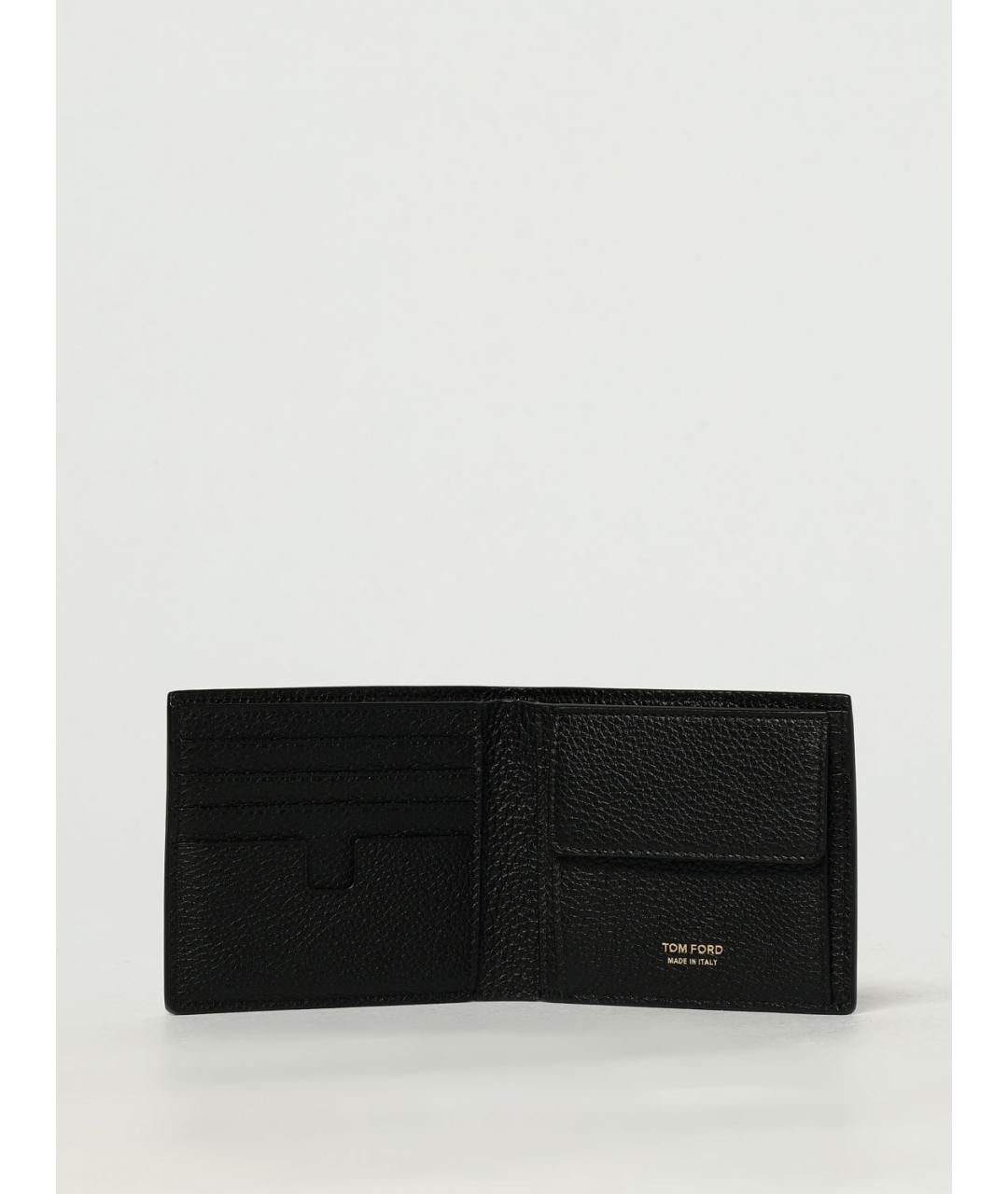 TOM FORD Черный кожаный кошелек, фото 2