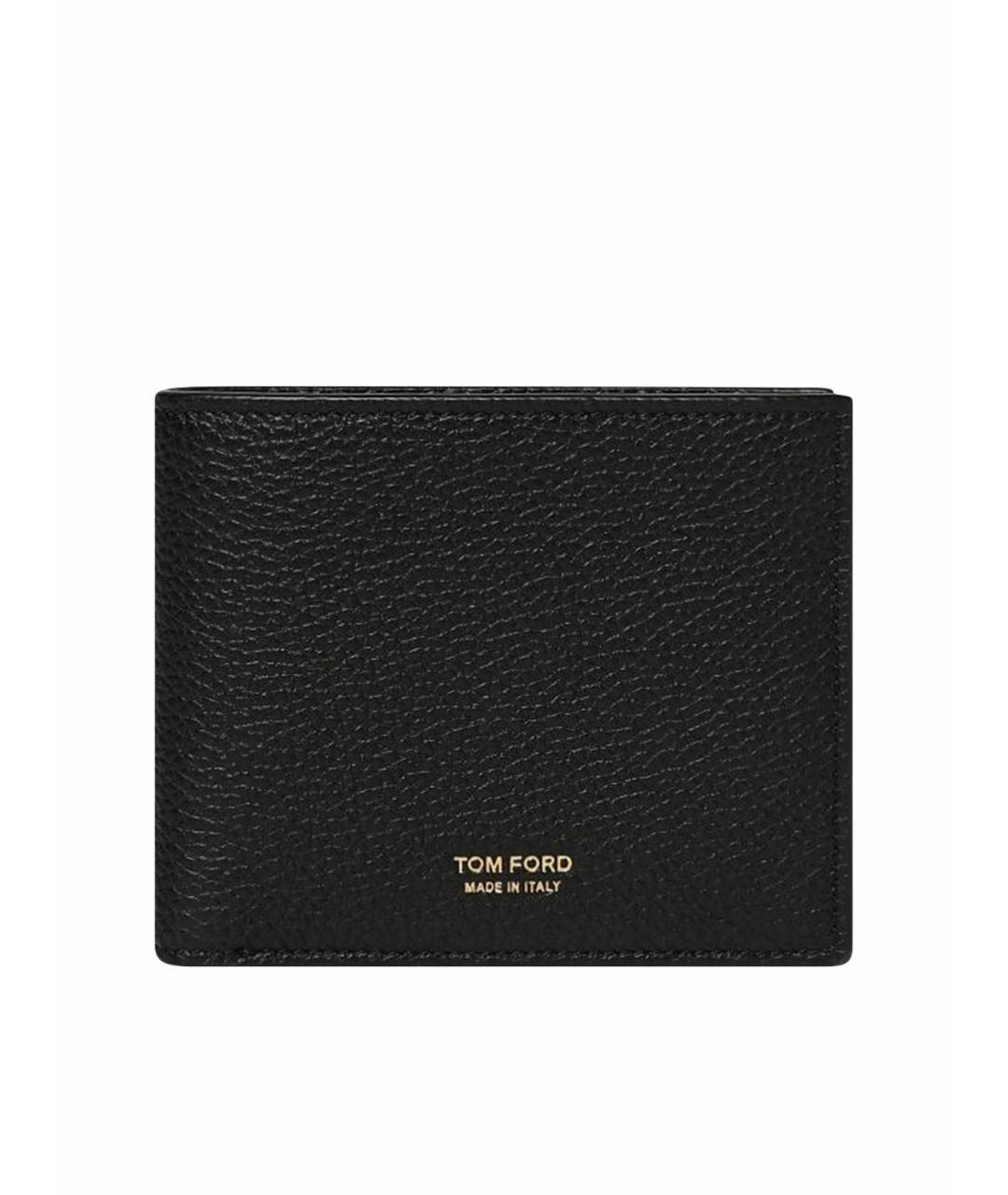 TOM FORD Черный кожаный кошелек, фото 1