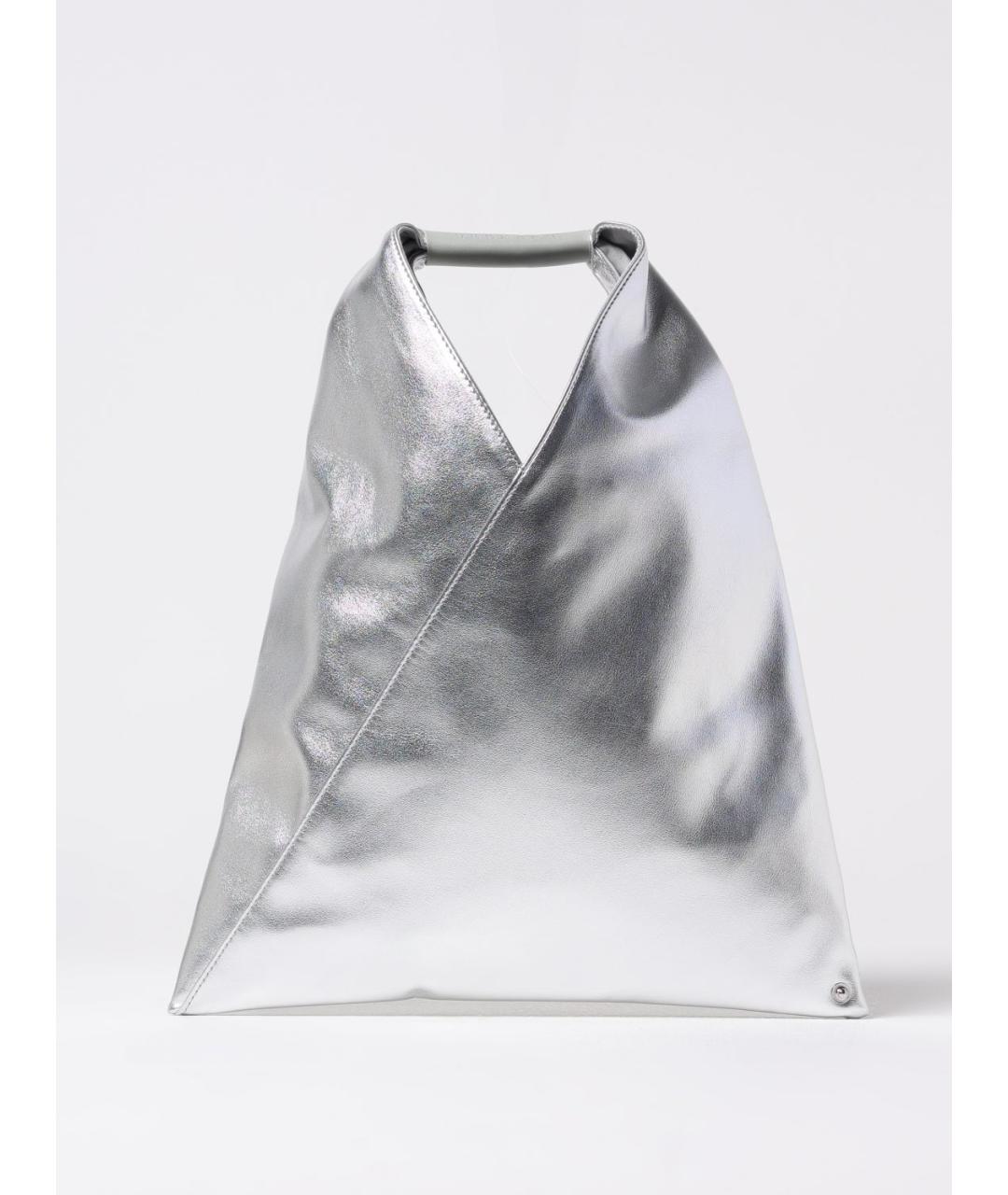 MM6 MAISON MARGIELA Серебряная сумка тоут, фото 5