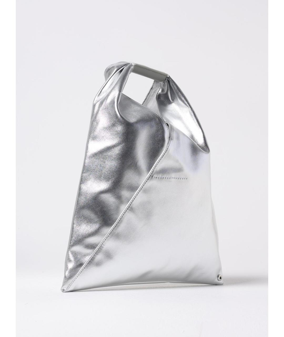 MM6 MAISON MARGIELA Серебряная сумка тоут, фото 2