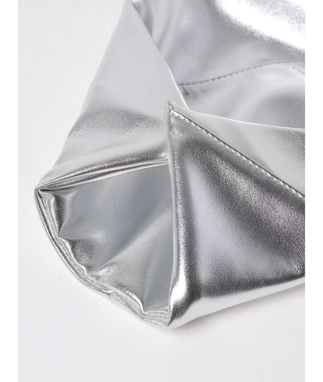 MM6 MAISON MARGIELA Серебряная сумка тоут, фото 3