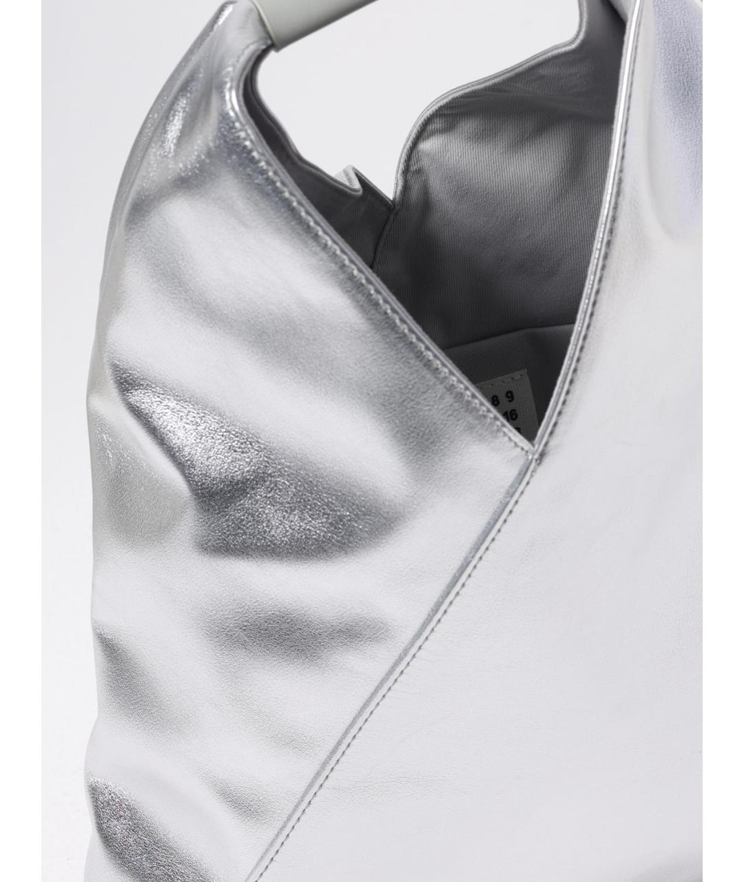 MM6 MAISON MARGIELA Серебряная сумка тоут, фото 4
