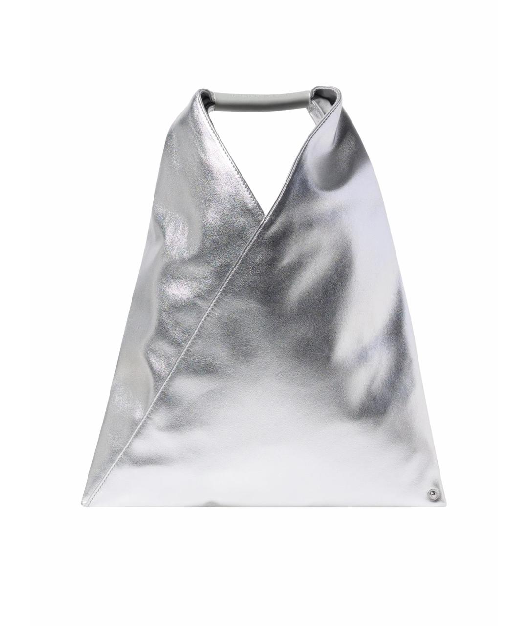 MM6 MAISON MARGIELA Серебряная сумка тоут, фото 1