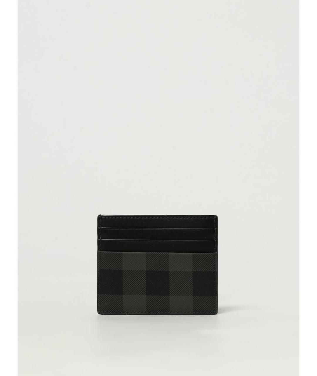 BURBERRY Серый кожаный кардхолдер, фото 2