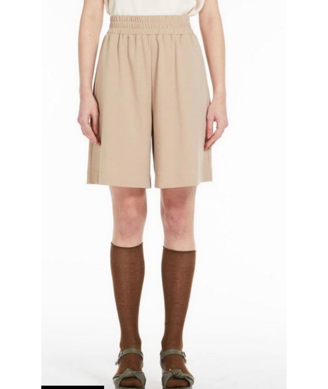 WEEKEND MAX MARA Черные хлопко-эластановые шорты, фото 7
