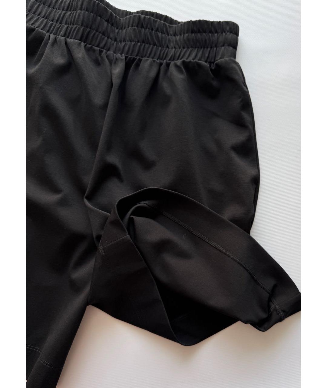 WEEKEND MAX MARA Черные хлопко-эластановые шорты, фото 6