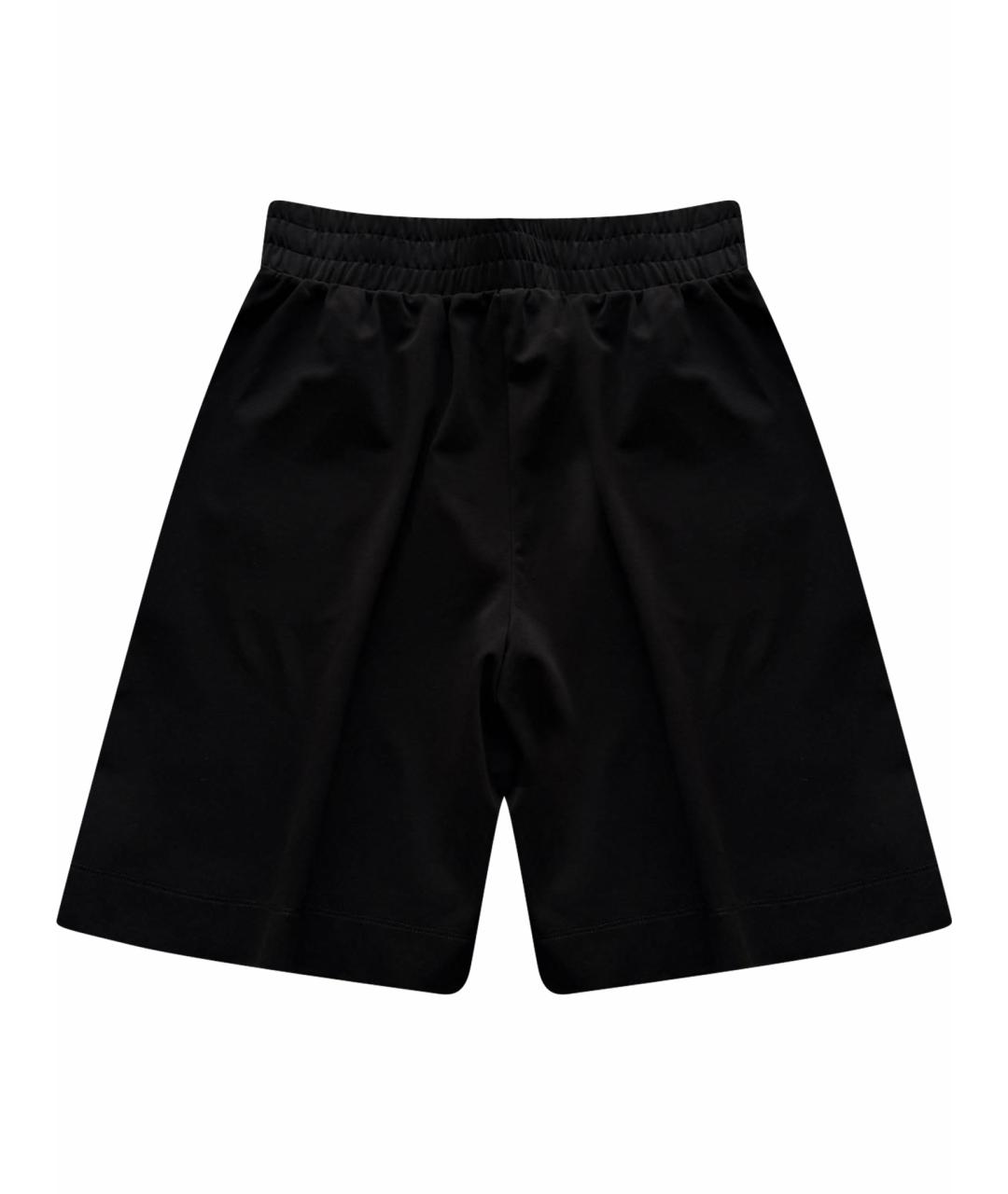 WEEKEND MAX MARA Черные хлопко-эластановые шорты, фото 1