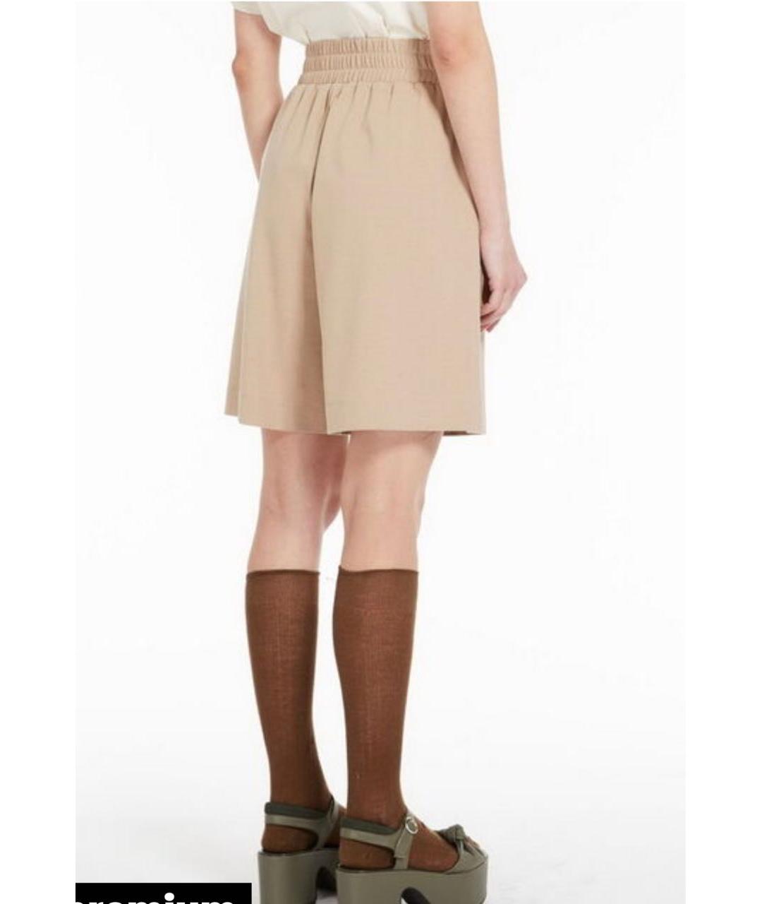 WEEKEND MAX MARA Черные хлопко-эластановые шорты, фото 8