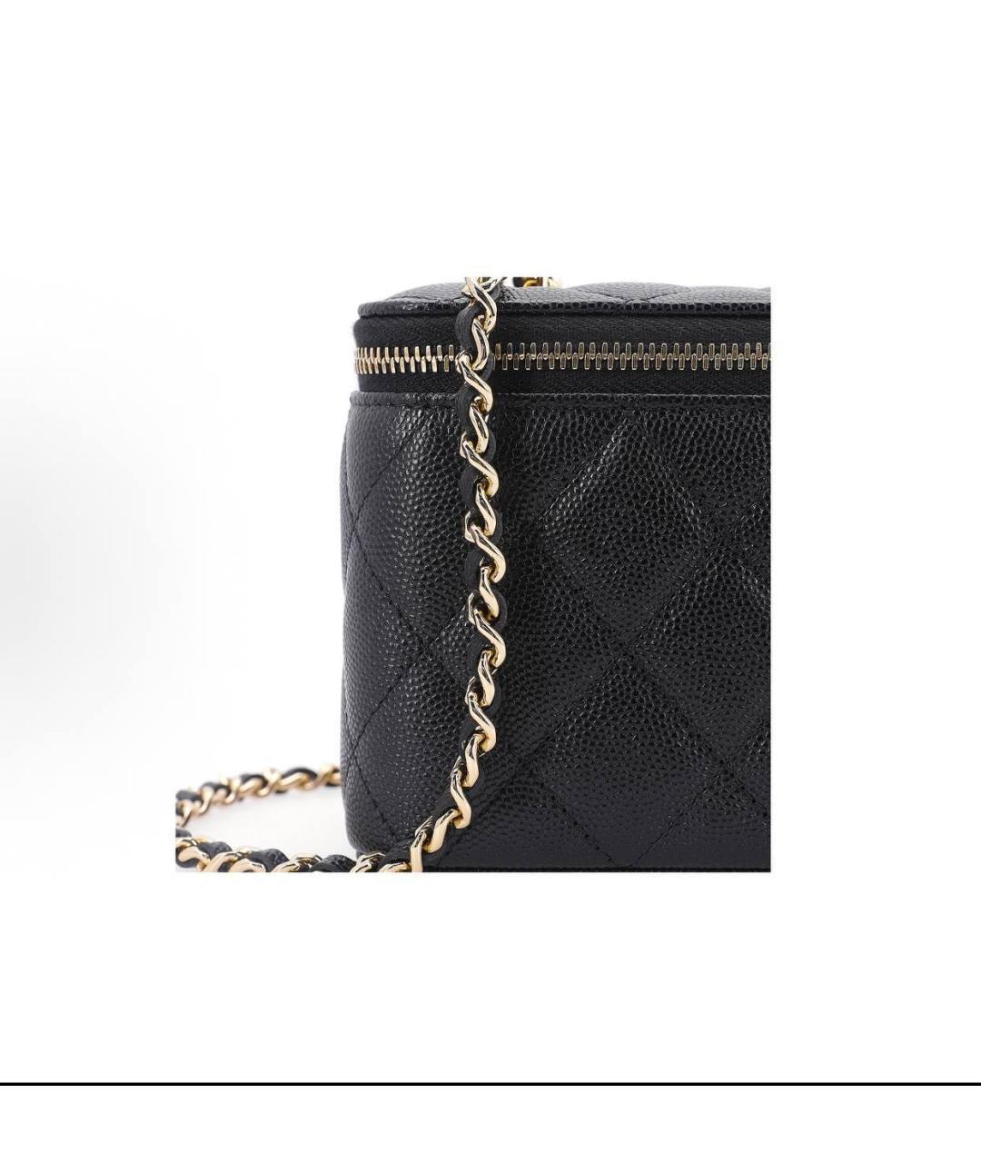 LOUIS VUITTON Черная кожаная сумка тоут, фото 7