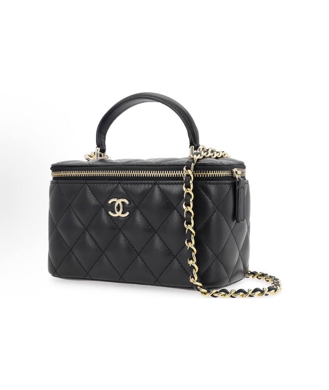 LOUIS VUITTON Черная кожаная сумка тоут, фото 3