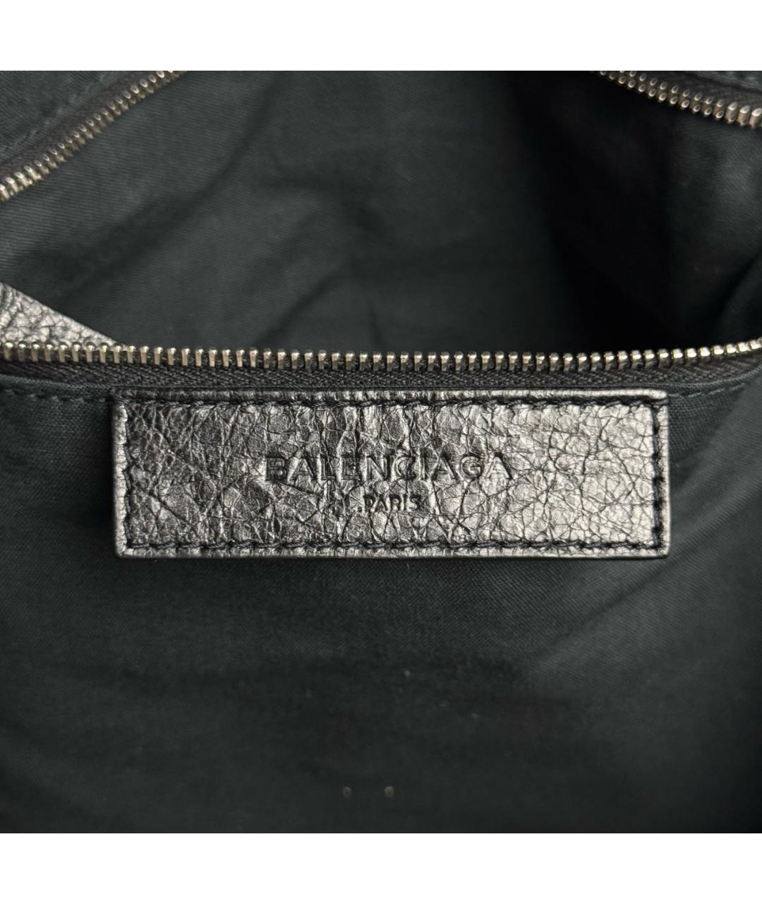 BALENCIAGA Черная кожаная дорожная/спортивная сумка, фото 8