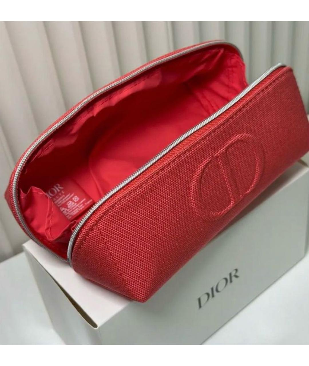 DIOR BEAUTY Красная тканевая косметичка, фото 4