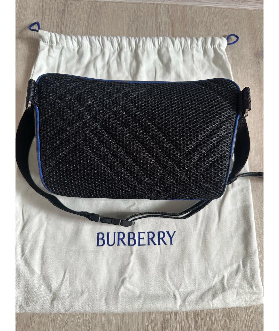 BURBERRY Черная кожаная поясная сумка, фото 3