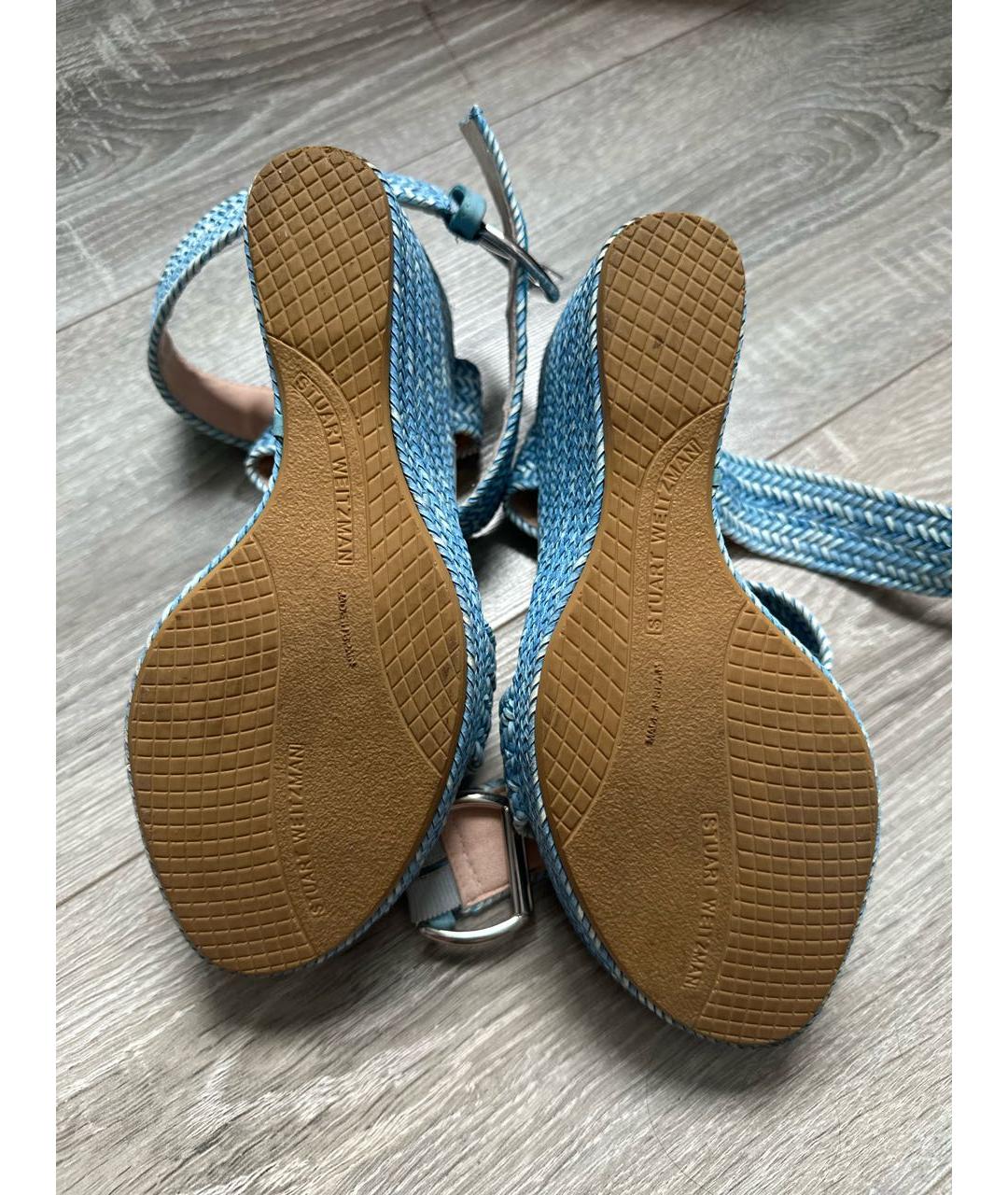 STUART WEITZMAN Голубые босоножки, фото 6