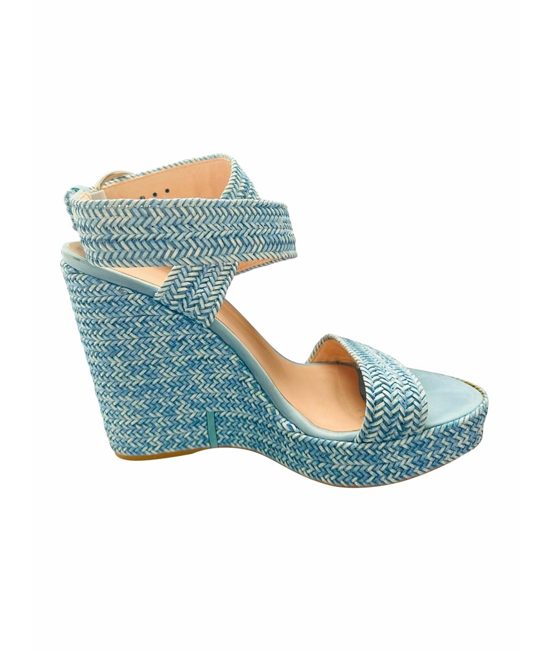 STUART WEITZMAN Голубые босоножки, фото 1