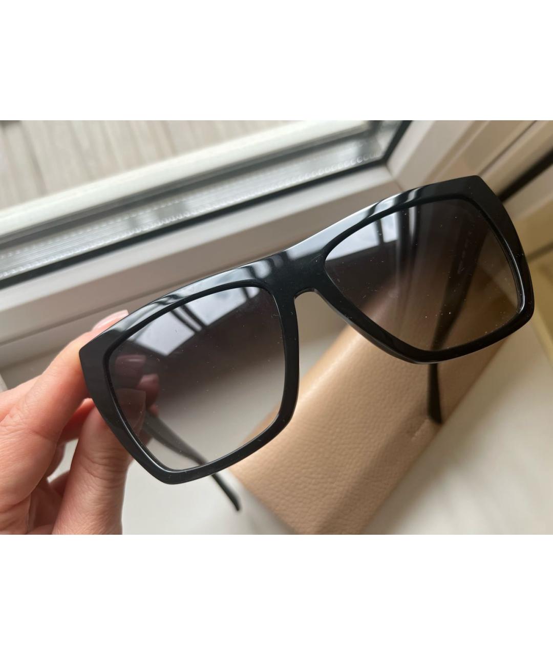 MAX MARA Черные пластиковые солнцезащитные очки, фото 2
