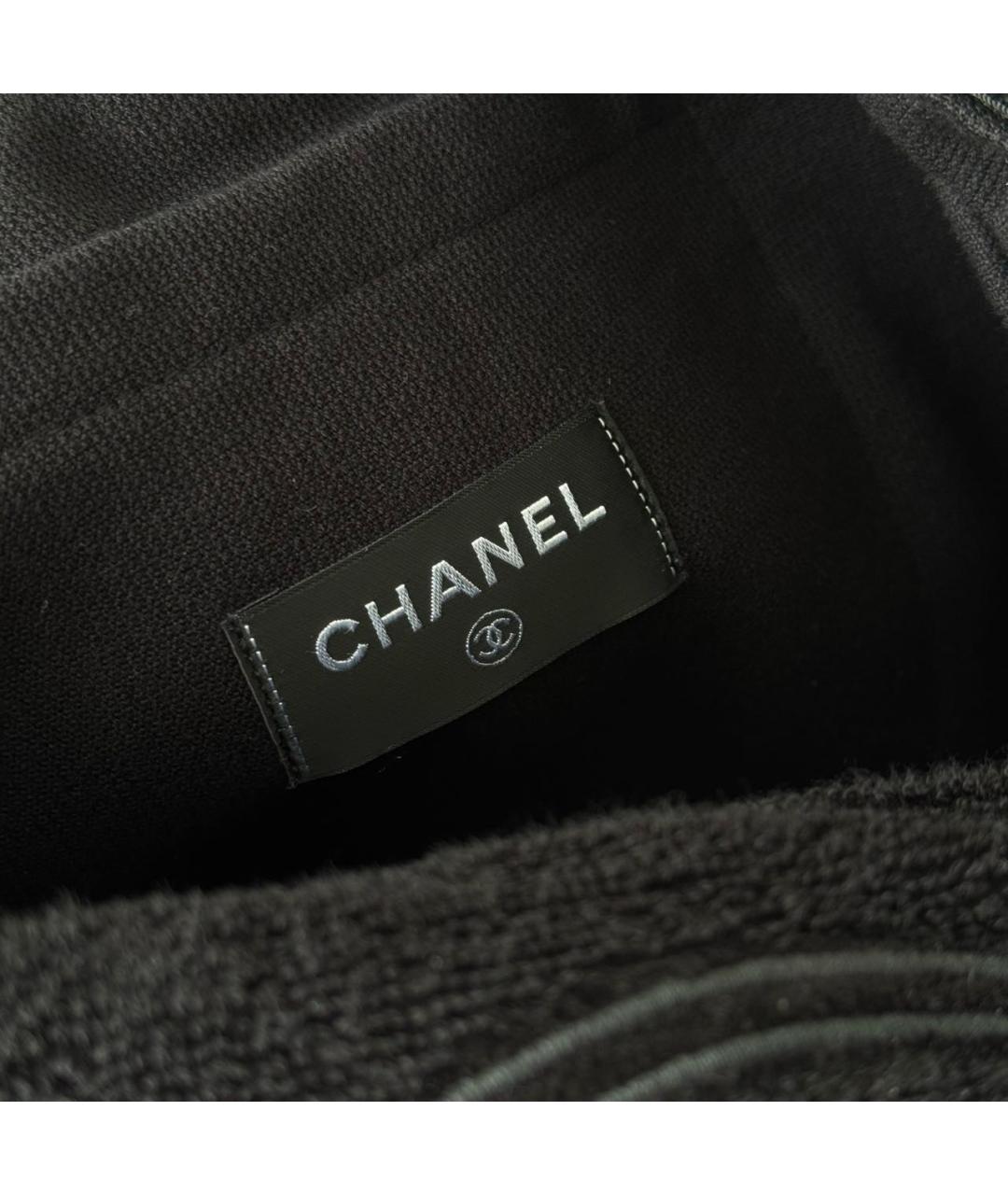 CHANEL Черная пляжная сумка, фото 6