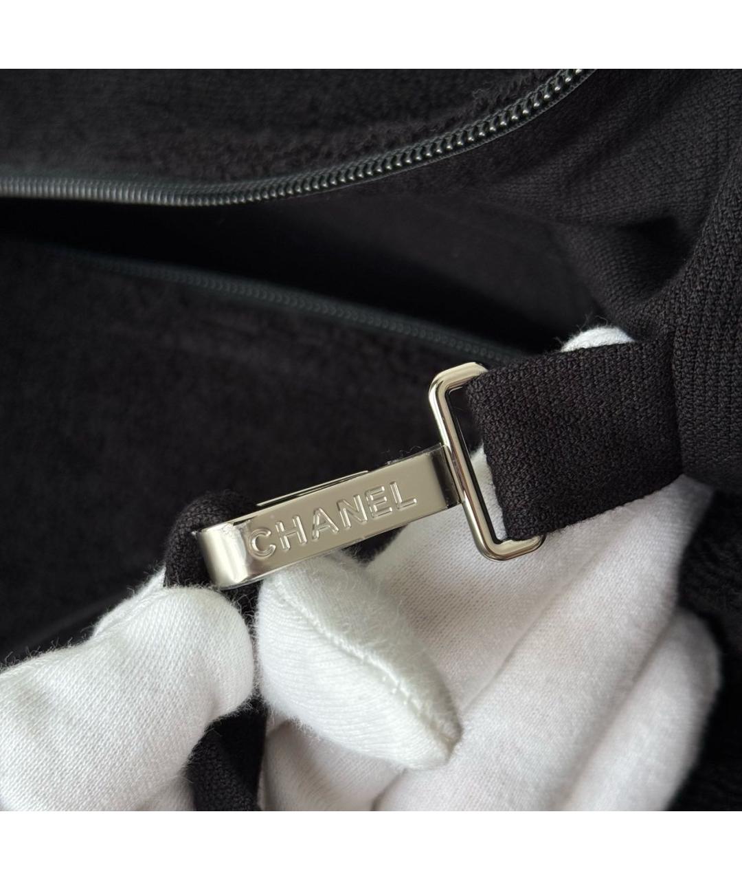 CHANEL Черная пляжная сумка, фото 5