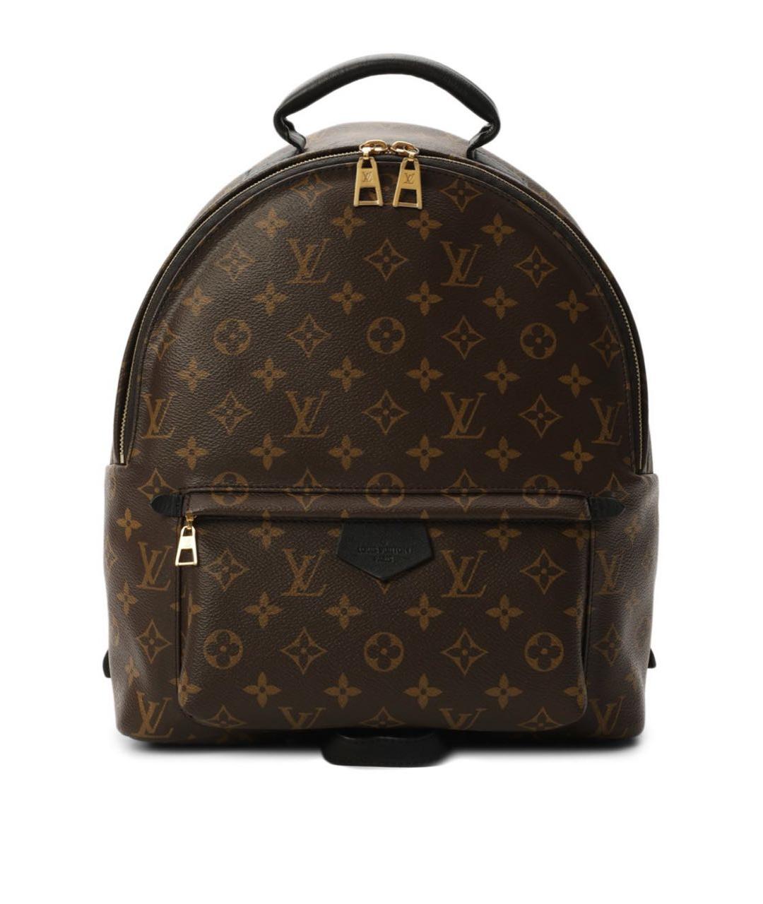 LOUIS VUITTON Коричневый кожаный рюкзак, фото 4