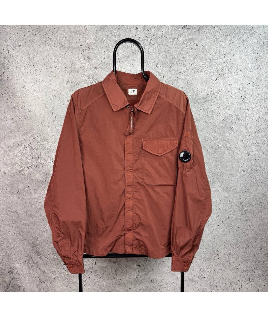 CP COMPANY Бордовая хлопковая кэжуал рубашка, фото 8