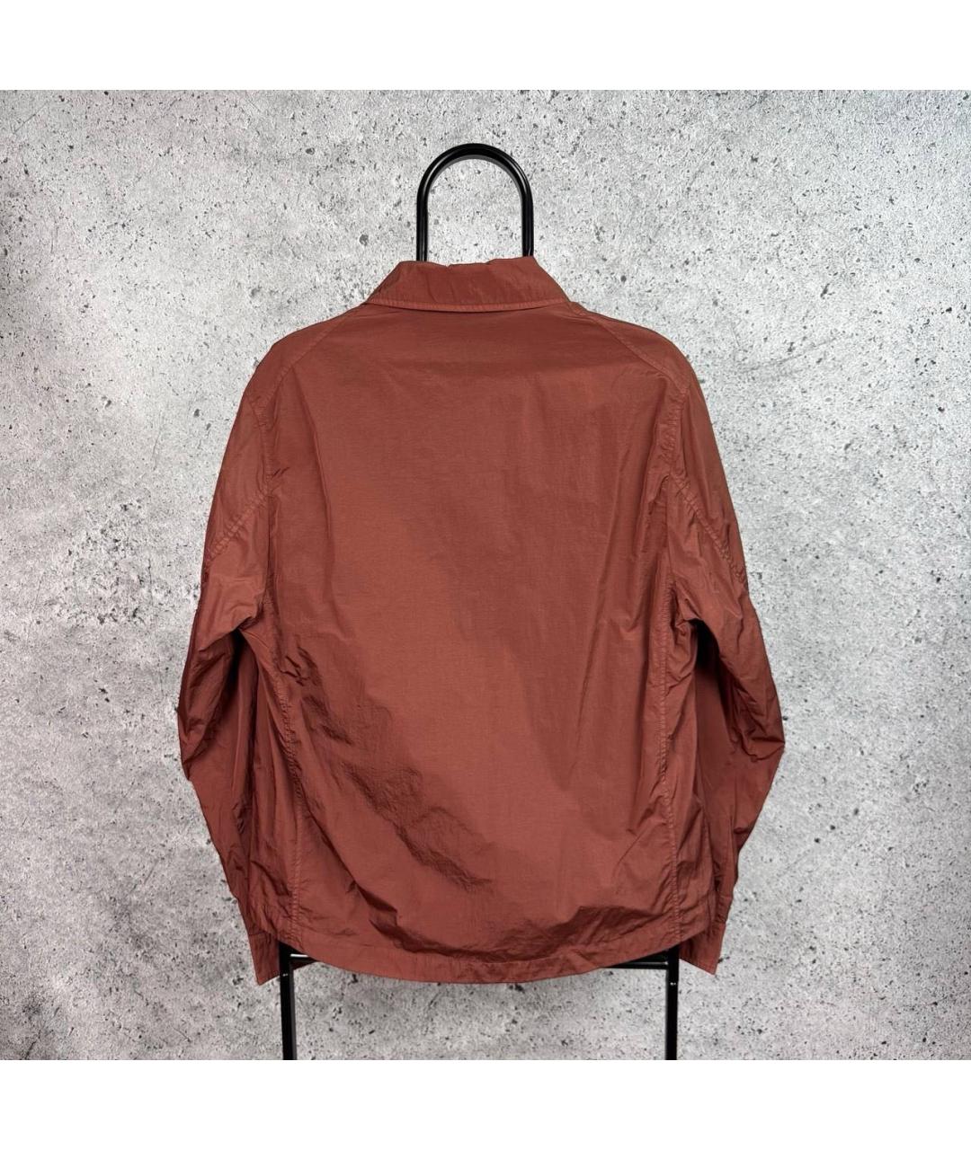 CP COMPANY Бордовая хлопковая кэжуал рубашка, фото 3