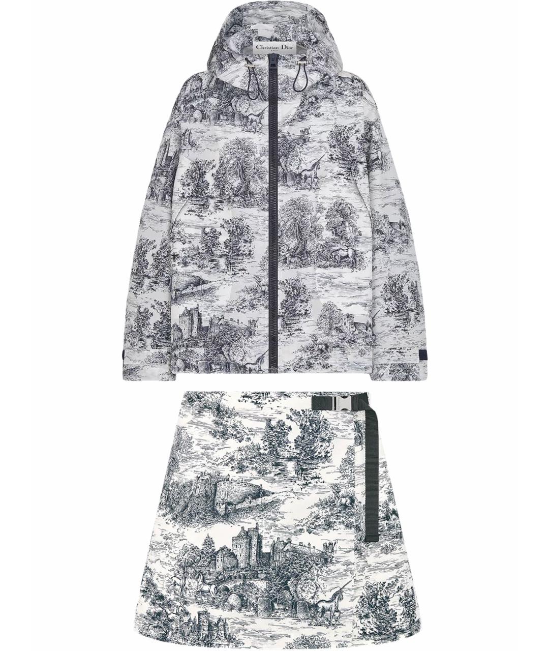 CHRISTIAN DIOR Мульти полиэстеровый костюм с юбками, фото 1