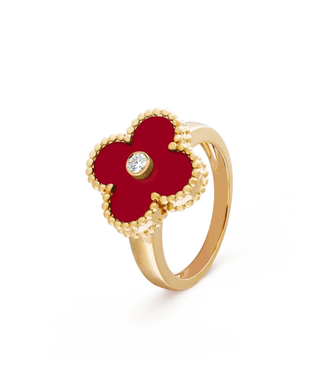 VAN CLEEF & ARPELS Красное кольцо из желтого золота, фото 2