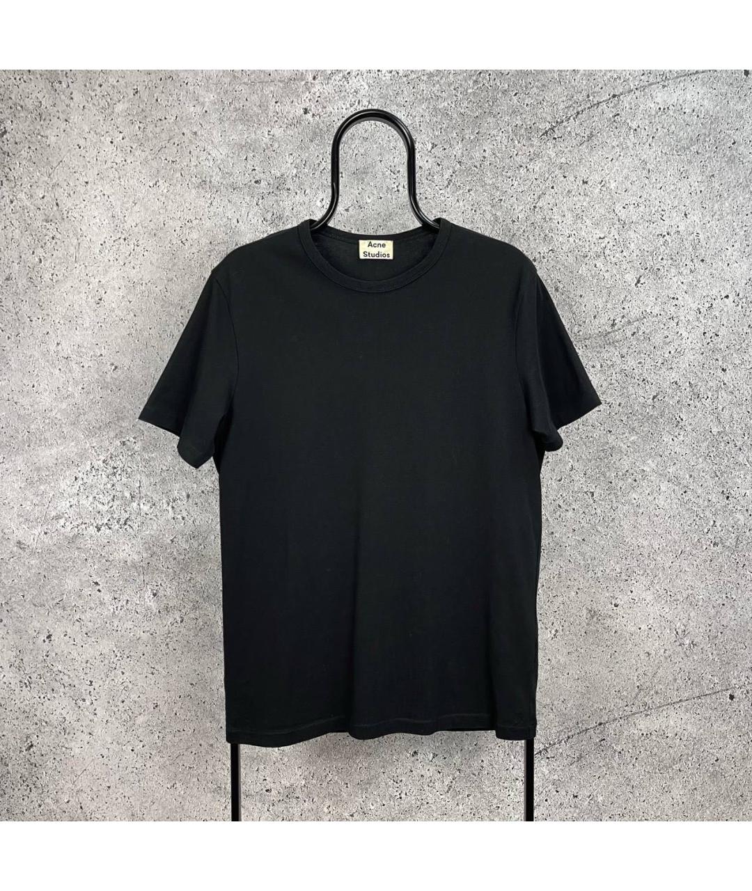 ACNE STUDIOS Черная хлопковая футболка, фото 6