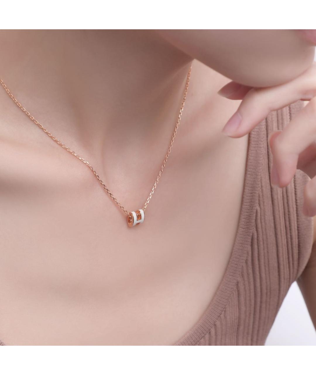HERMES Белая подвеска, фото 6