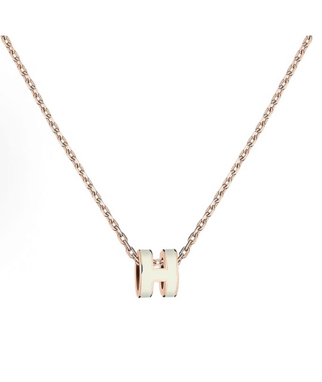 HERMES Белая подвеска, фото 2
