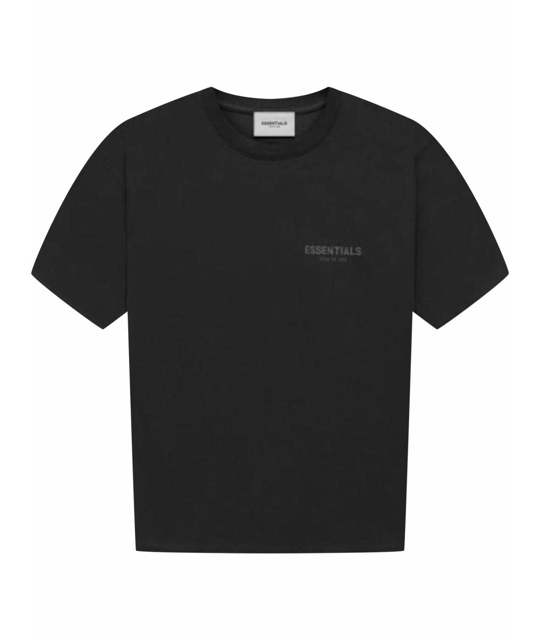 FEAR OF GOD ESSENTIALS Черная хлопковая футболка, фото 1