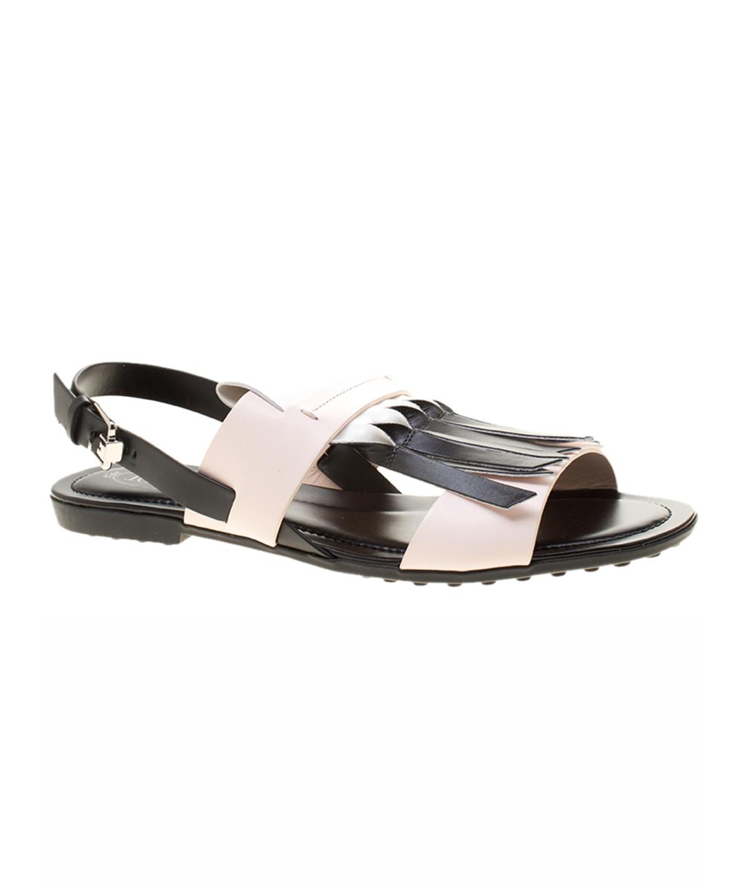 TOD'S Мульти кожаные босоножки, фото 1
