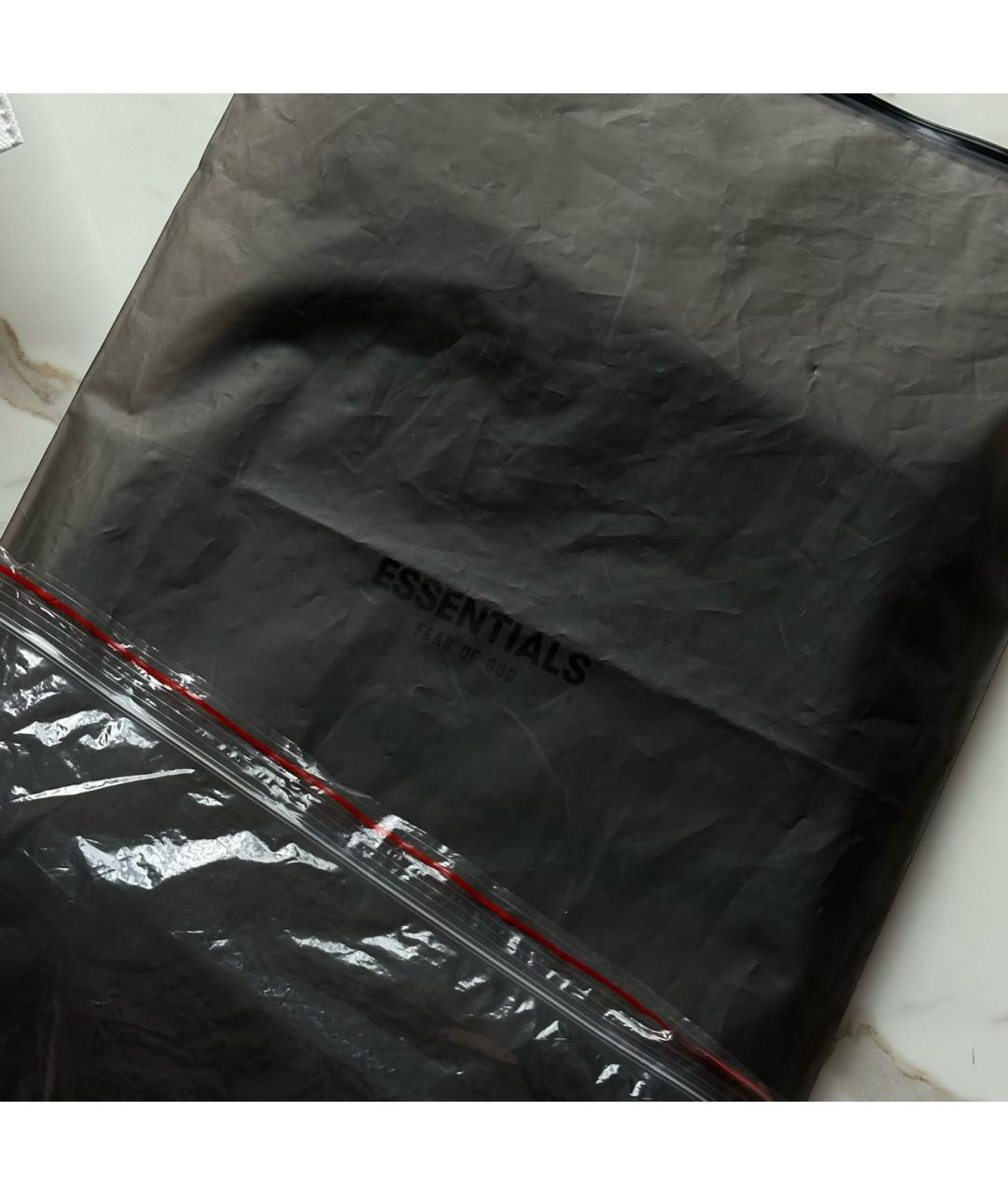 FEAR OF GOD ESSENTIALS Черная хлопковая футболка, фото 5