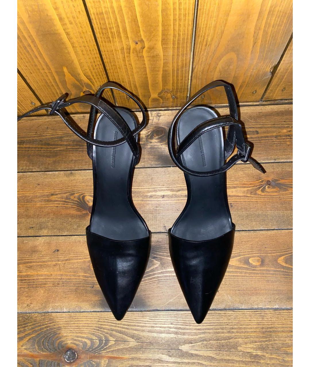 ALEXANDER WANG Черные кожаные туфли, фото 3
