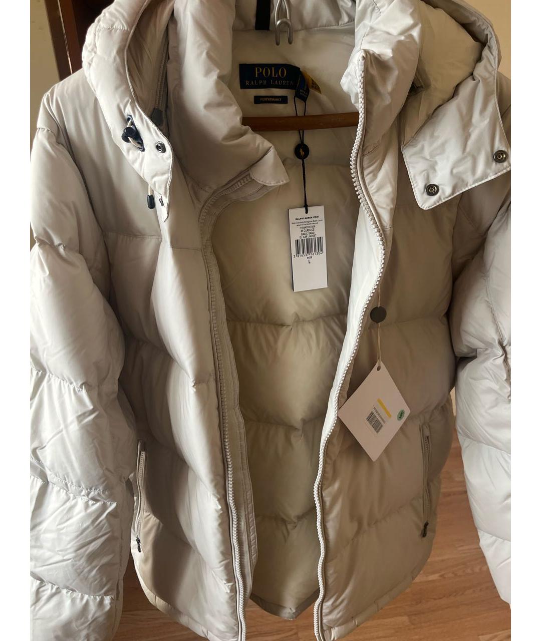 POLO RALPH LAUREN Бежевая полиэстеровая куртка, фото 6