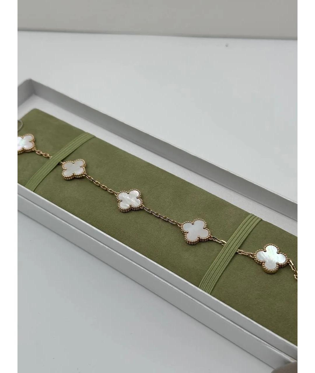 VAN CLEEF & ARPELS Белый браслет из желтого золота, фото 2