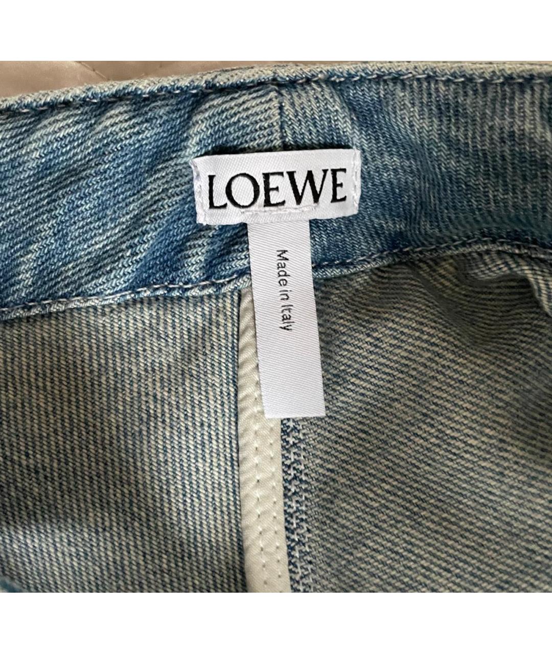 LOEWE Синяя деним юбка миди, фото 3