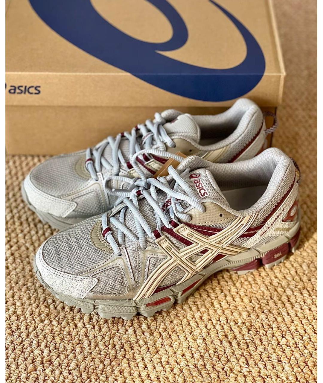 ASICS Антрацитовые текстильные низкие кроссовки / кеды, фото 5