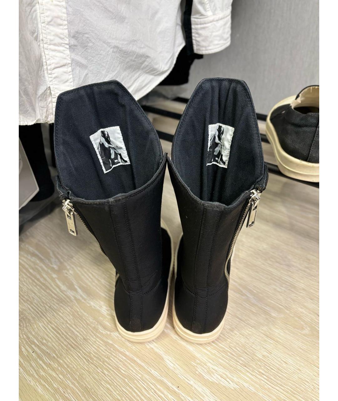 RICK OWENS DRKSHDW Черные кеды, фото 3