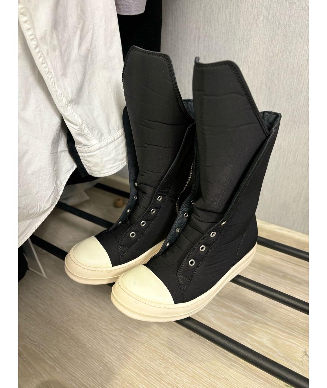 RICK OWENS DRKSHDW Черные кеды, фото 5