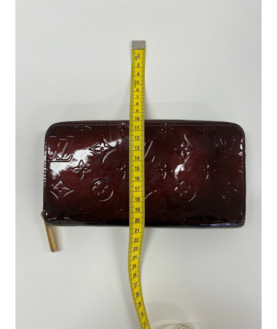 LOUIS VUITTON PRE-OWNED Бордовый кошелек из лакированной кожи, фото 7