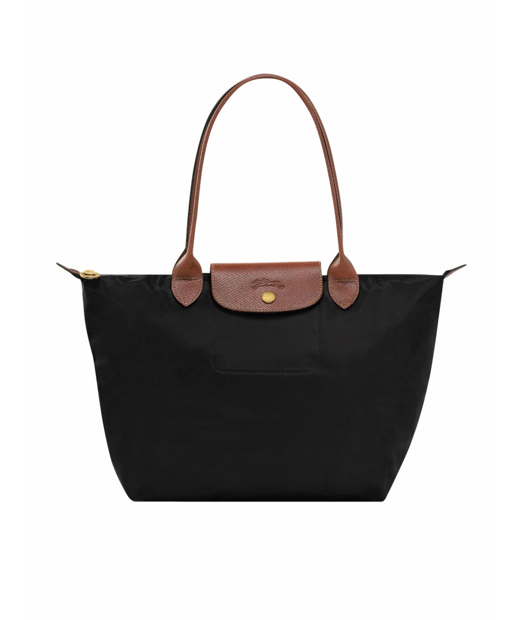 LONGCHAMP Черная синтетическая сумка тоут, фото 1