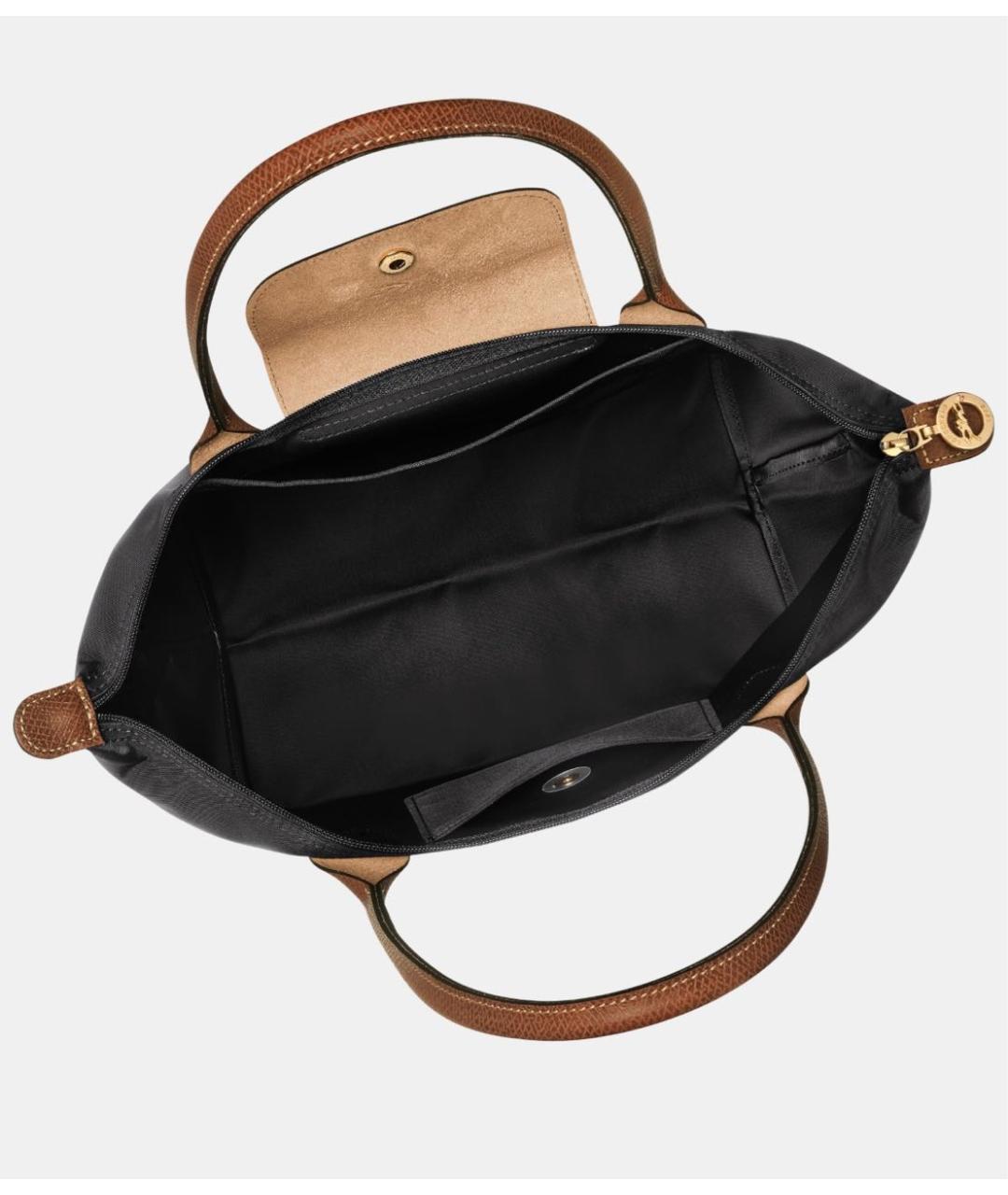 LONGCHAMP Черная синтетическая сумка тоут, фото 4