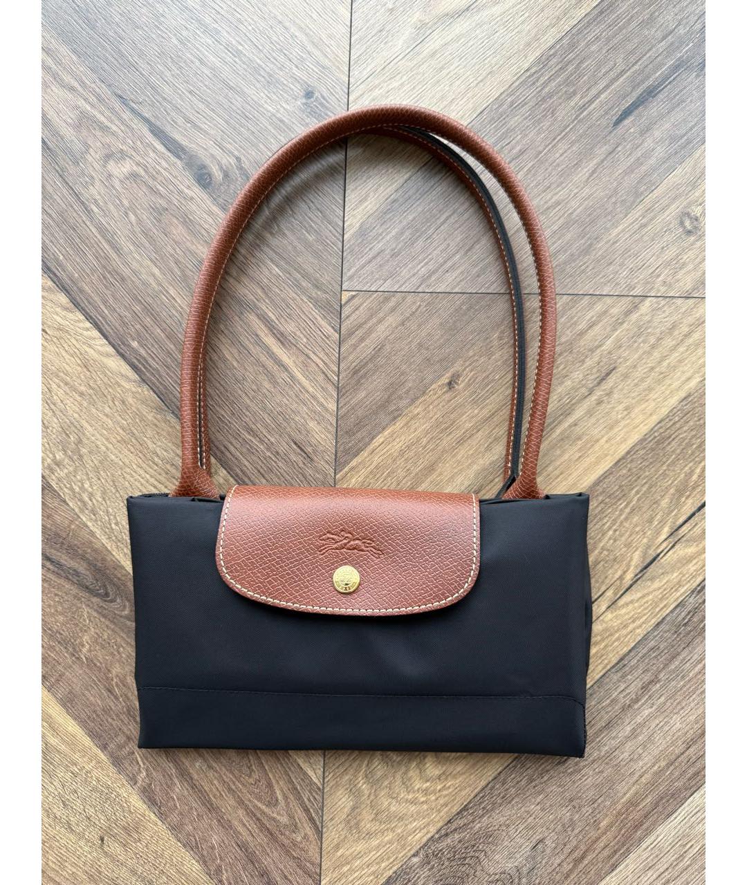 LONGCHAMP Черная синтетическая сумка тоут, фото 5