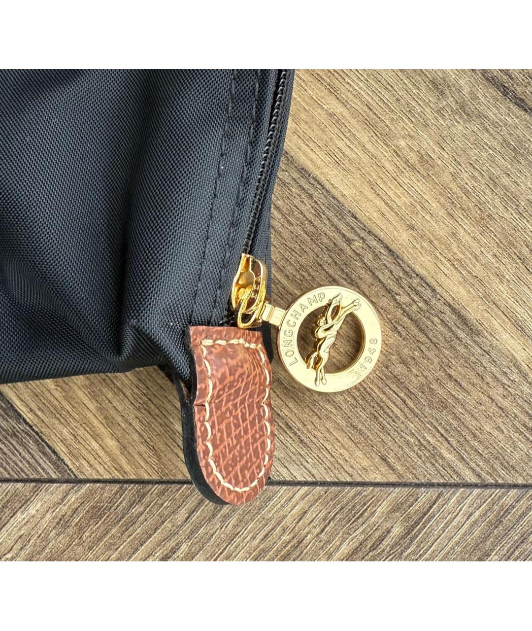 LONGCHAMP Черная синтетическая сумка тоут, фото 8