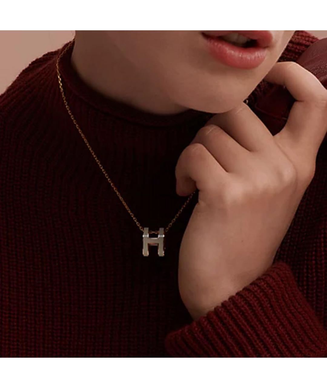 HERMES Белая подвеска, фото 4